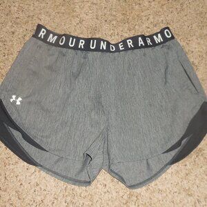 Under Armour Black Gray Running Shorts XL